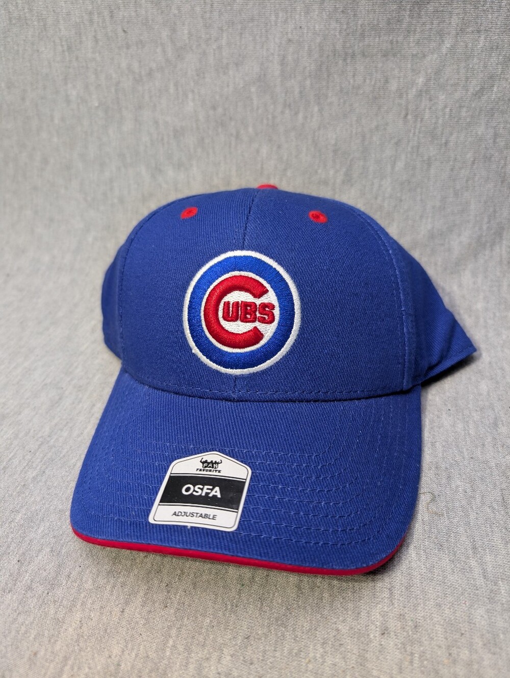 MLB Chicago Cubs Baseball Cap Fan Favorite Hat Adjustable One Size Fits All Blue